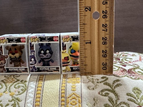 Funko Bitty Pop Five Nights At Freddy's Nightmare Bonnie Freddy Chica LOT - Picture 9 of 11