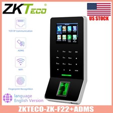 ZK F22 WIFI TCP/IP ADMS Fingerprint Door Access Control Time Attendance Machine