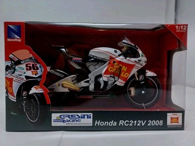 New Ray Honda Gresini RC212V 2008 Shinya Nakano San Carlo Team 1:12 Diecast 