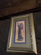 RARE Fotocromia Italiana - Angel Picture- Firenze- Framed 12”X8.5”