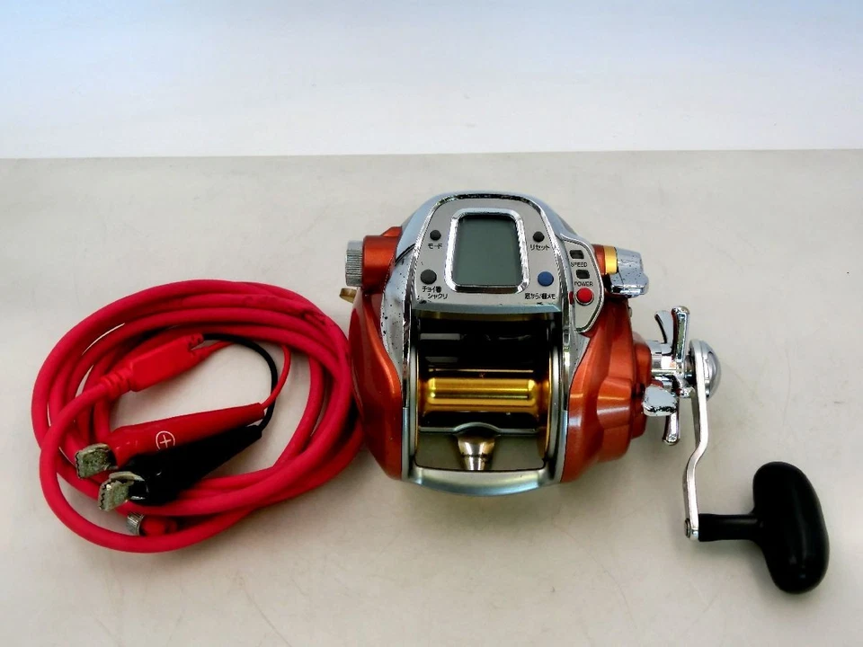 Daiwa Seaborg 750MT Mega Doble Eléctrico Pesca Carrete + Inglés Manual Muy Bueno - Imagen 2 de 4