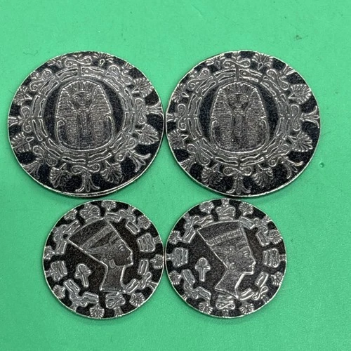 4x Lot Monarch Precious Metals King Tut 1/4 oz 999 Silver Round