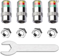 Tire Valve Stem Caps Tire Pressure Caps 32 Psi 2.2 Bar Tpms With Wrenchnuts Tire Valve Stem Caps Tire Pressure Caps 32 Psi 2.2 Bar Tpms With Wrenchnuts