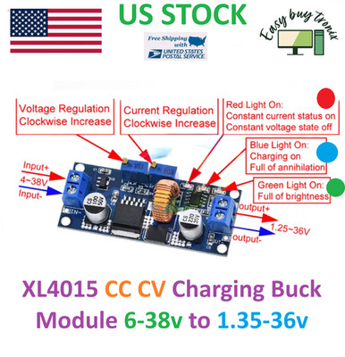 5A Lithium Charger CV CC buck Step Down Power Module LED Driver XL4015