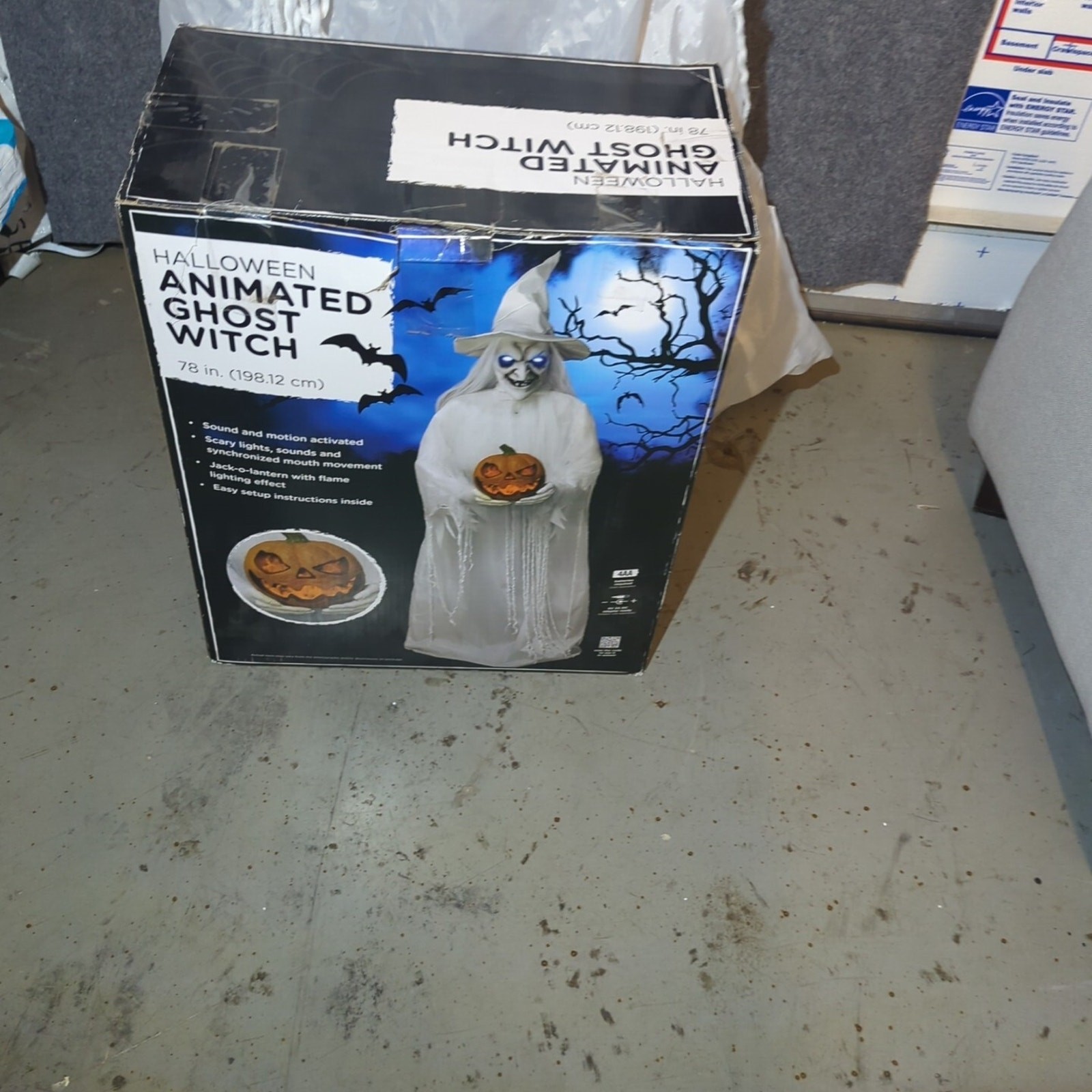 Animated Ghost Witch RARE Tekky Toys Life Size Animatronic Halloween Prop