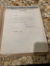 Goodyear Tire & Rubber Company 25 Year Congratulations Signed Letters 1950