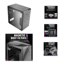 Q300L Mini-Tower with Transparent Panel  Magnetic Dust Filter   Black Beauty