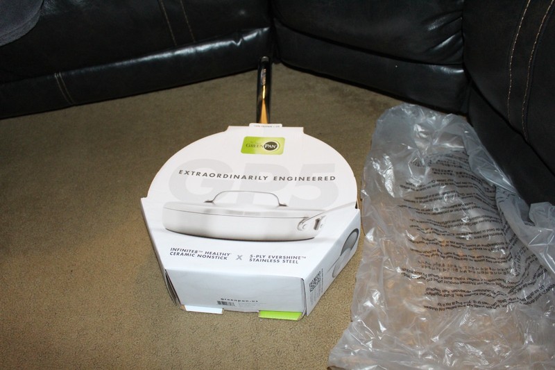 GREENPAN GP5 INFINITE8 5-PLY STAINLESS STEEL CERAMIC NONSTICK 12" PAN W/LID NEW