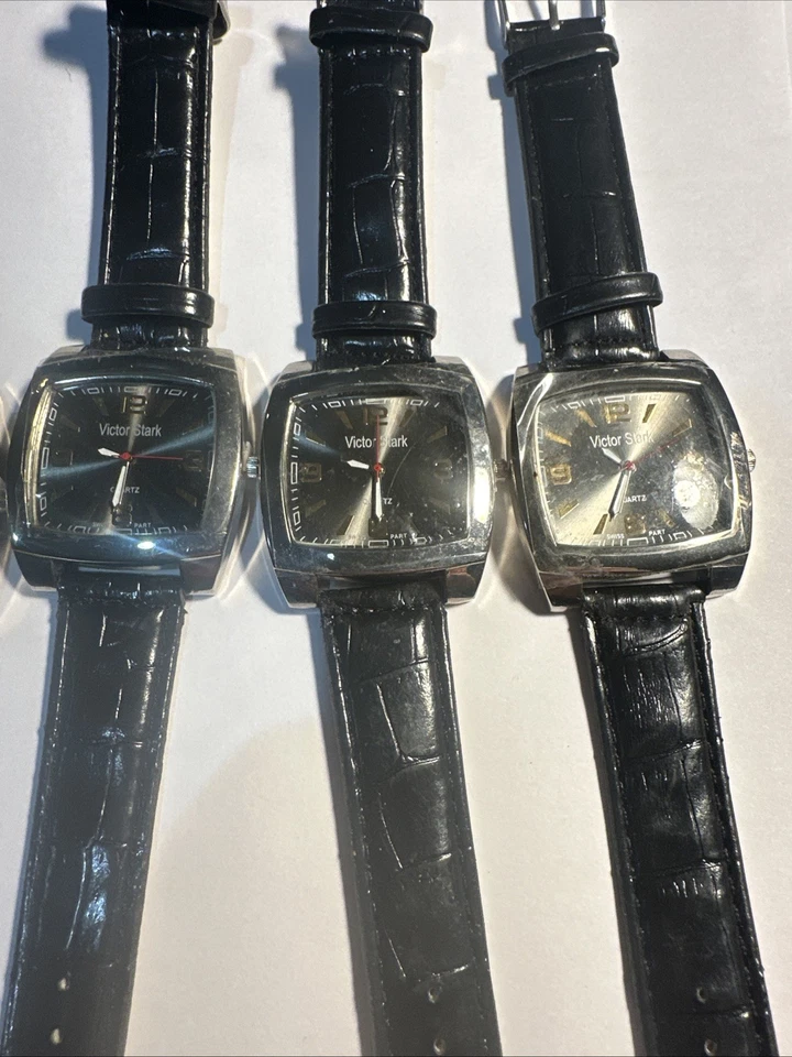 男式手表-批量 6 件“Stark”未测试-外观从未磨损-一个带全新 Batt — 第 3/4 张图片