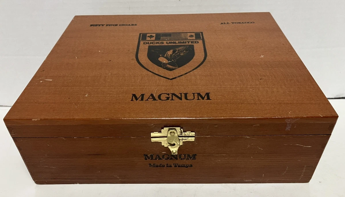 Ducks Unlimited Magnum Tobacco Cigar Box Wood