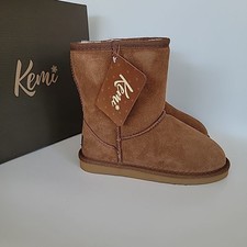 Kemi Bella Short Little Girls Boots Color Chestnut Size 2
