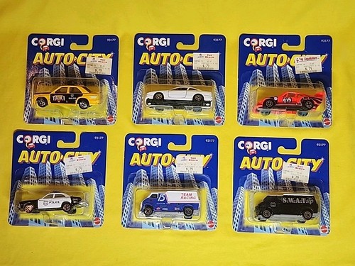 Corgi Auto City 1993 Lot Of 6 Cars Swat/police/taxi/Porsche  935 NEW VTG🔥J - Picture 1 of 11