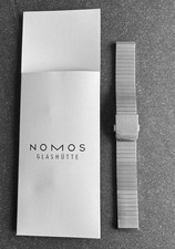 NOMOS GLASHÜTTE Metallband 18mm handverschra...