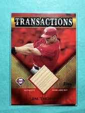 2003 Topps Transactions Jim Thome #TT-JT Game-Used Bat