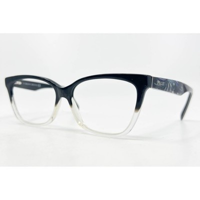 Emilio Pucci Eyeglasses Womens Black Clear Cat Eye EP 5014-3 003 55-14-140