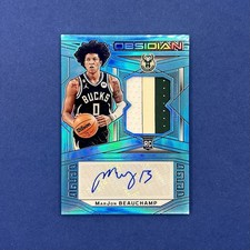 2022-23 Obsidian MarJon Beauchamp RPA /27 FOTL Electric Etch Blue Flood RC Bucks