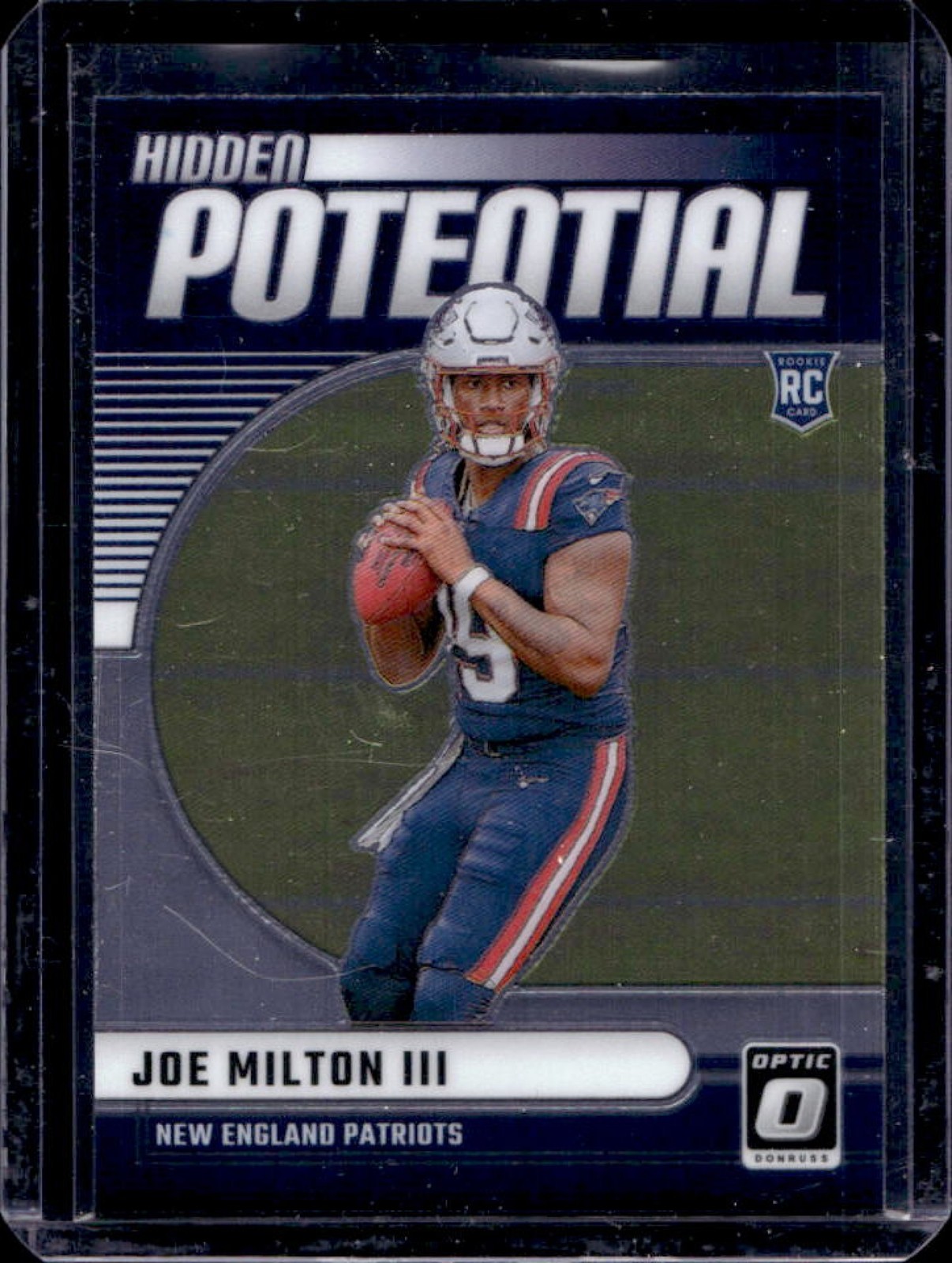 2024 Donruss Optic Joe Milton III Hidden Potential RC Rookie #1 Patriots