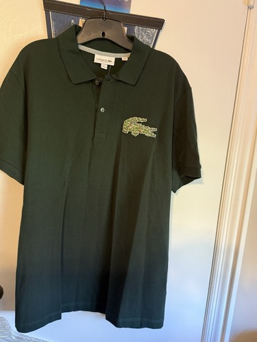 BNWT MEN'S LACOSTE SIZE 7 CCL GREEN BIG GATOR LOGO MENSWEAR REGULAR FIT