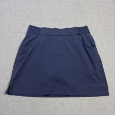 Columbia Skort Womens M Blue Athletic Pull On Lined Pockets Elastic Omni-Shield