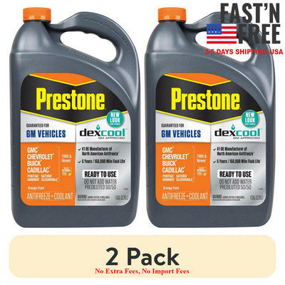 (2 pack) Prestone DEX-COOL Antifreeze+Coolant for GM Vehicles; Extended Life