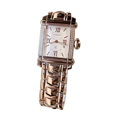 Philippe Charriol Colvmbvs Steel MOP & Diamond Ladies Quartz Watch