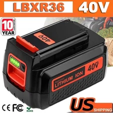 40V Lithium Battery for Black and Decker LBXR36 4.0AH 40 Volt Max LBX2040