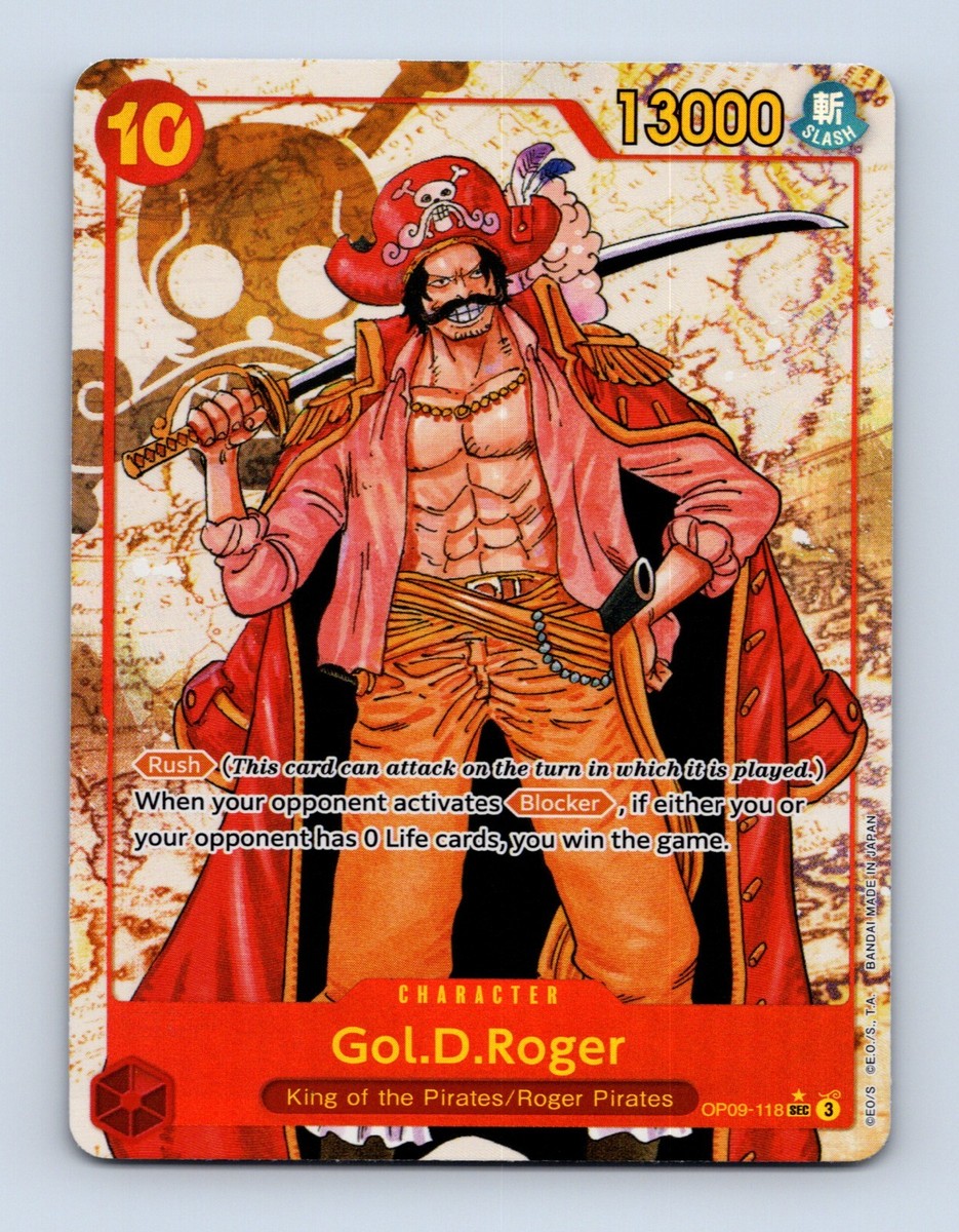 Gol.D.Roger OP09-118 SEC Parallel Alt Art One Piece Card English