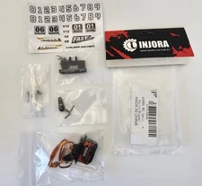 INJORA 12g Digital Servo & Mount 15T Arm Horn for 1/24 AX24 SCX24 RC Parts Kit