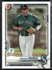 2021 Bowman Draft 1st Edition Milkar Perez #BD-117 Mariners
