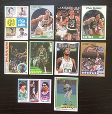 Boston Celtics HOF Legend 10 Lot Bird Havlicek McHale Parrish DJ Ainge Cowens