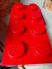 LEGO Storage Brick Case 8 Stud Large RED Plastic Bin Box 5.5lbs Mixed Legos
