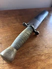Civil War Era Converted Fighting Knife w/Leather Scabbard | Untouched Attic Find