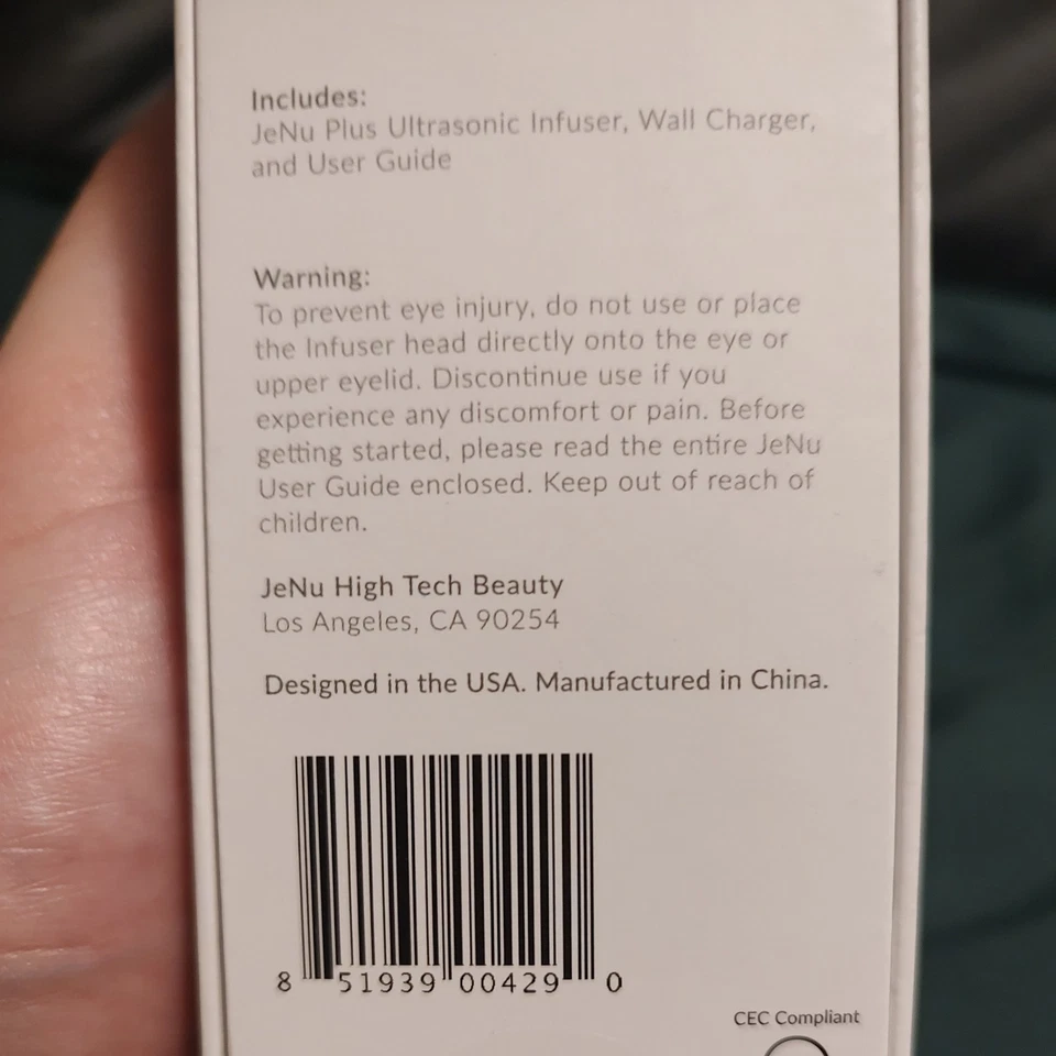 JeNu Plus Infusor Ultrasónico Anti Envejecimiento Masajeador Facial Eliminación de Arrugas NUEVO SELLADO Foto 3 de 4