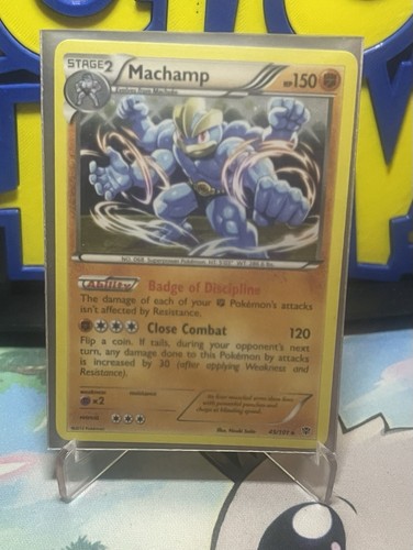Machamp 49/101 Holographic Rare BW Plasma Blast Pokemon TCG