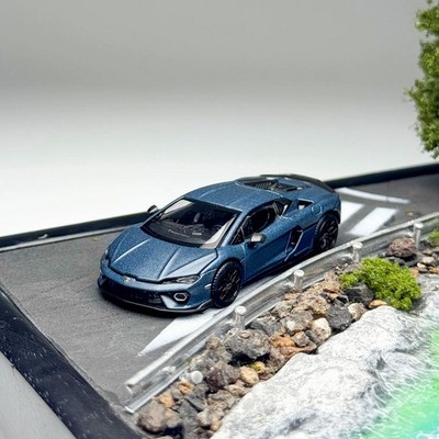 TH 1/64 Scale Lamborghini Temerario Blue Diecast Car Model Collection Gift