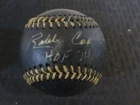 Bobby Cox  HOF14 Braves Autograph Baseball JSA Sticker WPP401837 Smudged