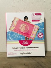 Justice Inflatable Mesh Pool Float Converts to Chair, Drifter, Saddle Or Hammock