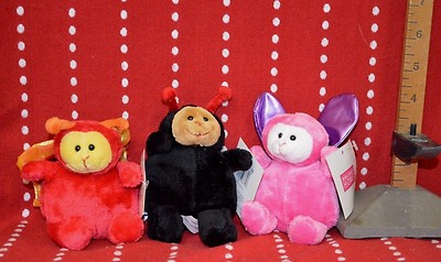 U PICK Mini Ladybug Red Butterfly Pink BUG Purple Wings Plush 4'' COLLECT New 