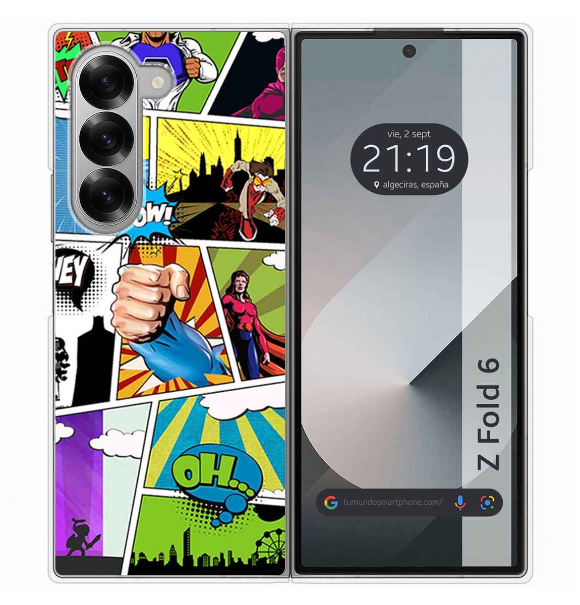 Custodia Rigida Per Samsung Galaxy Z Fold 6 5G Designo Fumetto Disegni