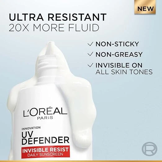 Protector solar diario L’Oreal Paris Uv Defender Invisible Resist SPF50+ Foto 4 de 4