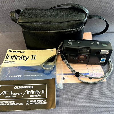 Olympus Infinity II Quartz Date 35mm Film Camera 35mm Lens f/2.8