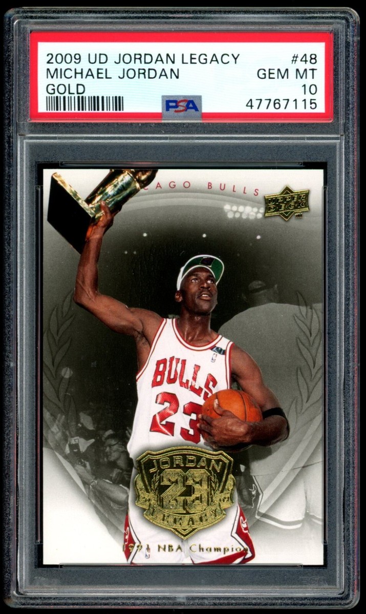 Michael Jordan 2009 UD Upper Deck Legacy Gold #48 PSA 10 Gem Mint