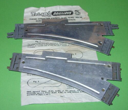 Tri-ang / R.101 Left Hand Standard Track Points x2 / Boxed - Picture 5 of 6