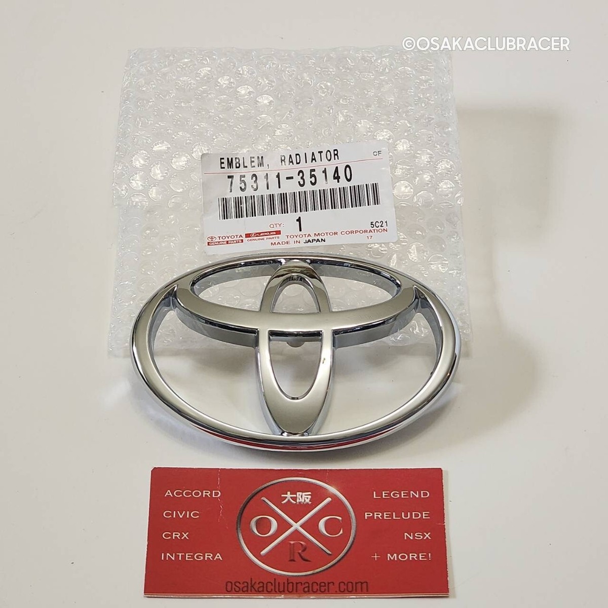 ワゴンリ　エンブレム New Genuine OEM Toyota 96-98 4Runner Front Emblem Grille Badge