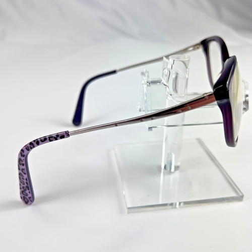 Bebe Eyeglasses Frames BB102 (526) CRYSTAL PURPLE 50-17-135 - Picture 4 of 16