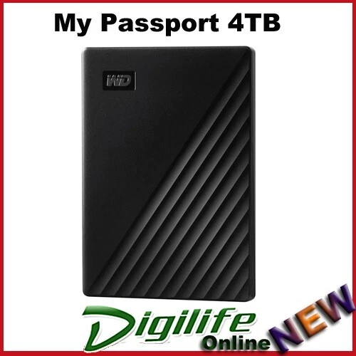 Western Digital WD My Passport 4TB USB 3.0 2.5" Portable External Hard Drive