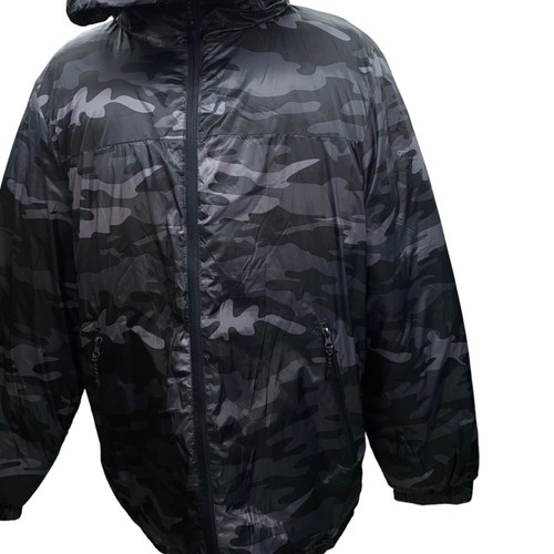 Outdoor Life XL Grey Camo hooded light puffer jacket - Picture 4 of 9