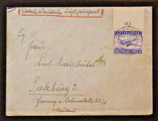 DR Poczta Lotnicza II. WK MiNr 1Az OR EF Wien - Salzburg Ambulanz Kolumna (24-51)