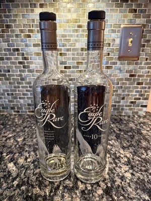 2 Empty Eagle Rare Bourbon Bottles 750ml Buffalo Trace Distillery