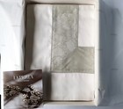 LA PERLA Oxford Pillowcase Pair AMULET GREY 52x82cm 600 Thread Count NEW